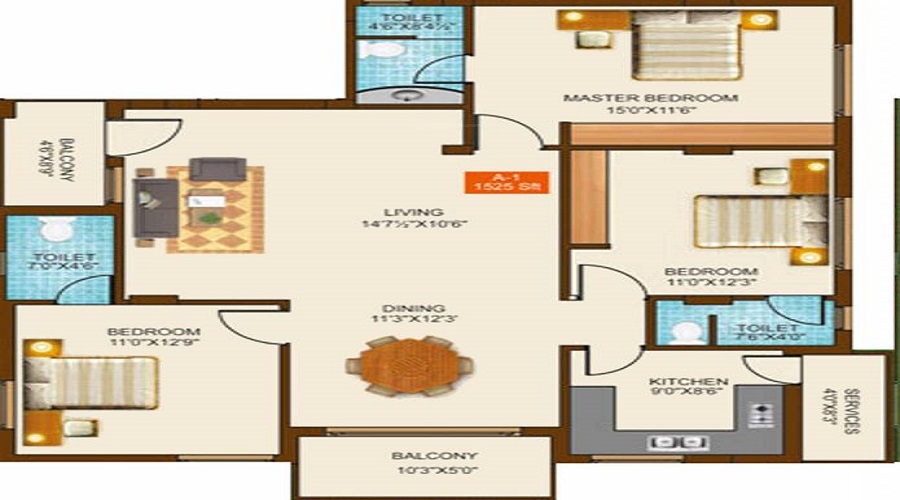 Sri ICR Enclave Floor Plan