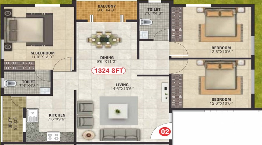 Sai Homes Floor Plan