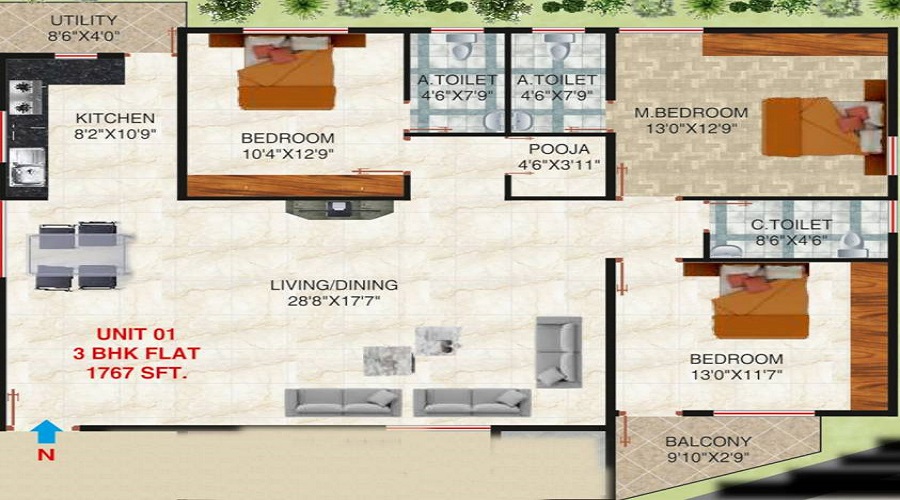 Vanya Vilas Floor Plan