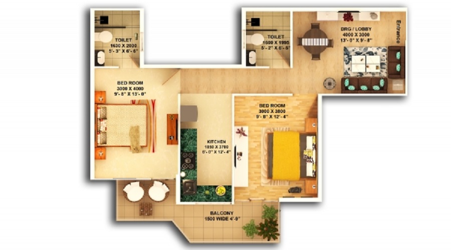 Pyramid Urban Homes 3 Floor Plan