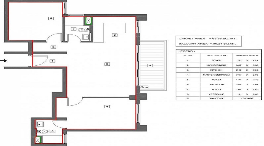 Vatika Turning Point Floor Plan
