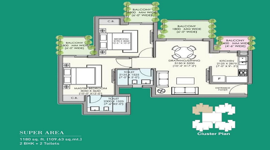 Supertech Jade Towers Floor Plan