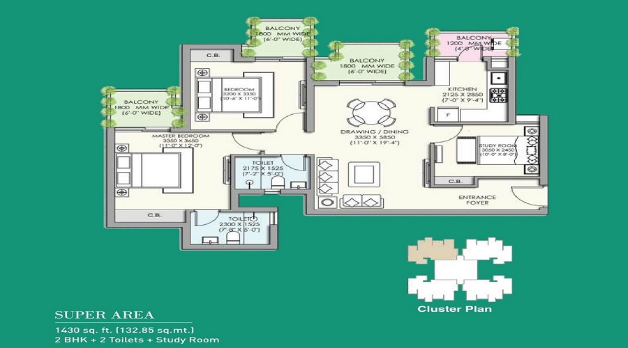 Supertech Jade Towers Floor Plan