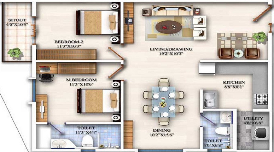Pranathi Urban Ville Floor Plan