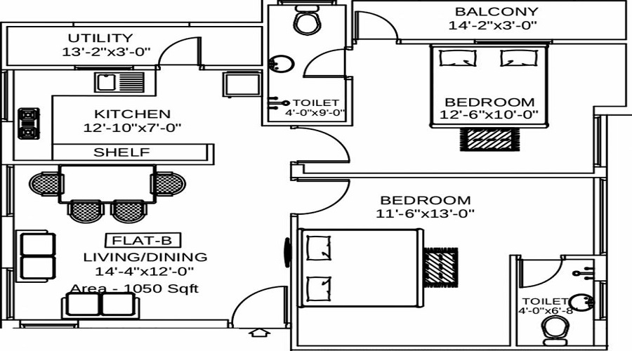Orange Home Floor Plan