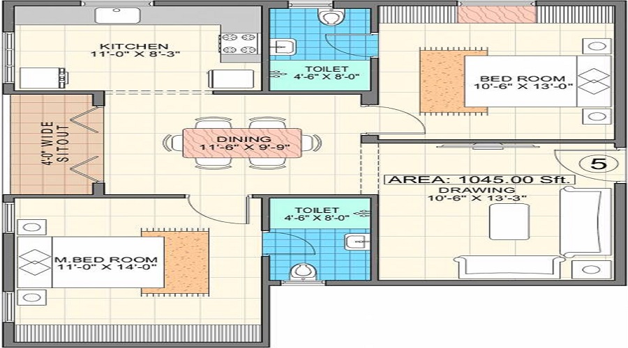 Blue Bell Floor Plan