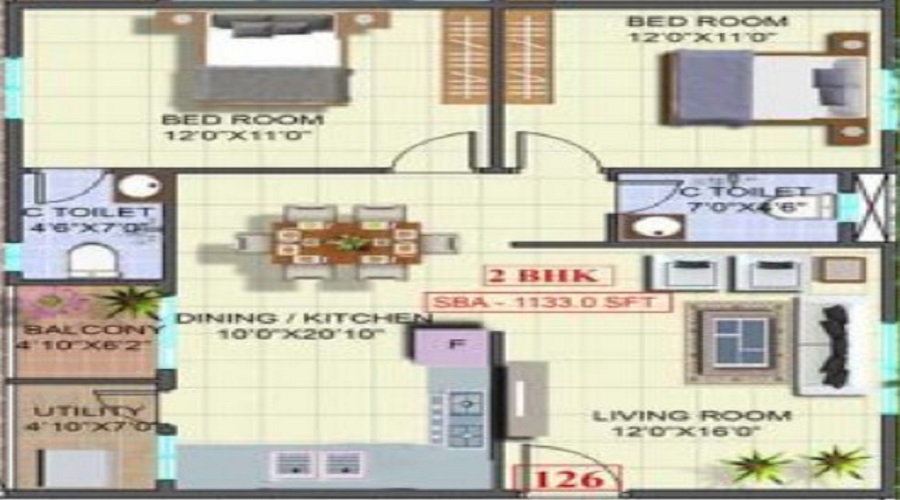 Dwaraka Trinity Floor Plan