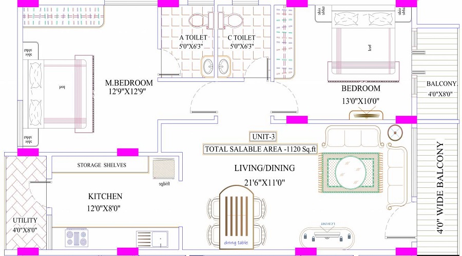 INA Sai Ram Floor Plan