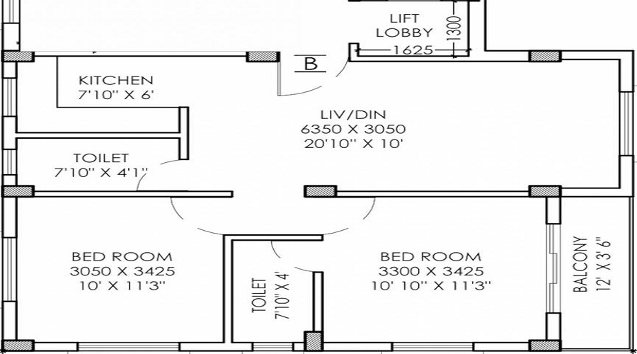 Danish Salasar Balaji CHS Floor Plan