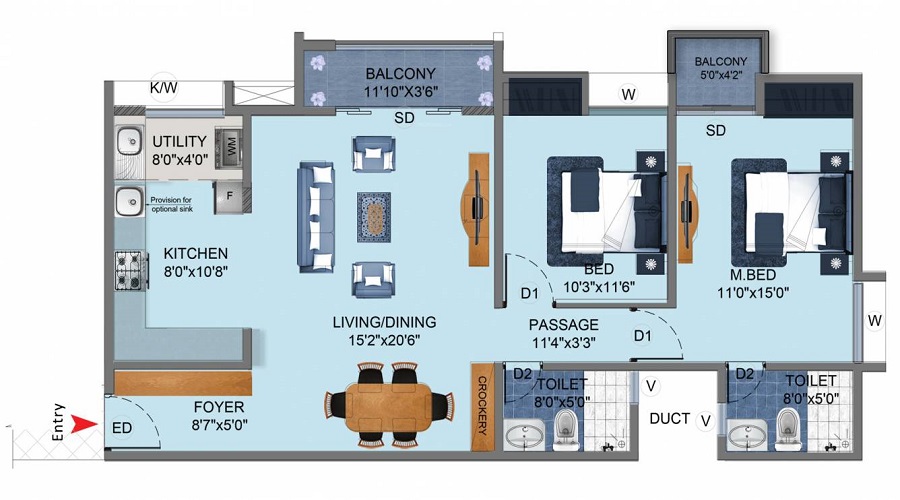 Gopalan Aqua Floor Plan