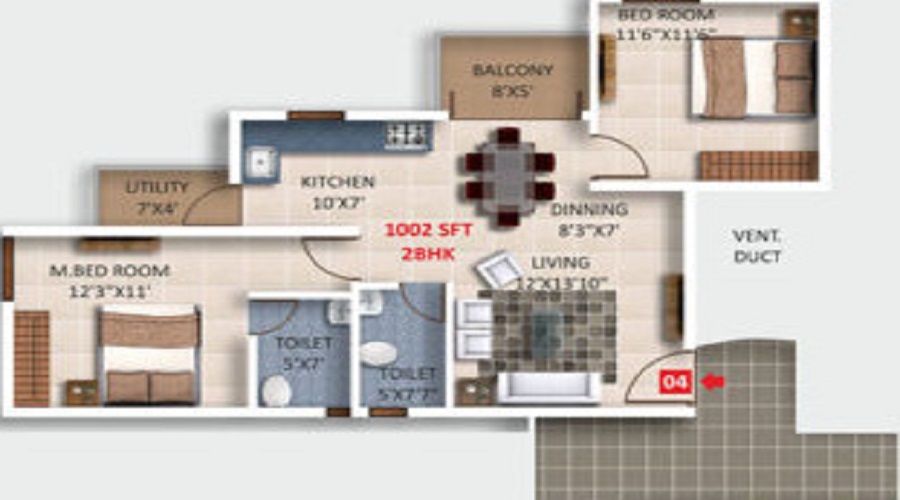 Saritha Fortune Floor Plan