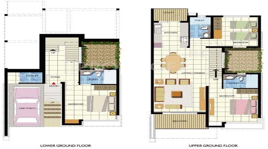 Umiya Seascapes Row Villas Floor Plan