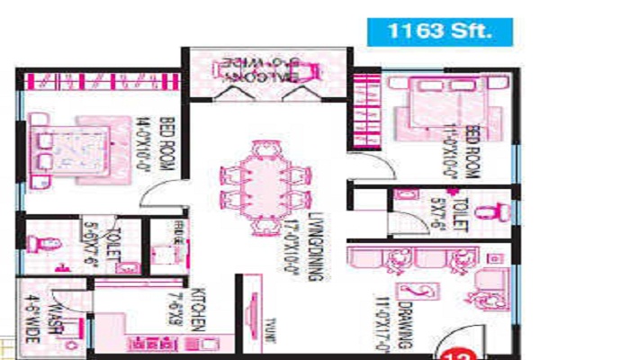 Vishnu Parimala Trinity Floor Plan