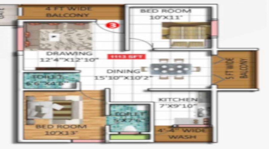 Chethana Heritage Floor Plan