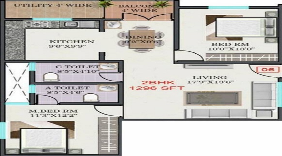R Mountrose Apartment Floor Plan