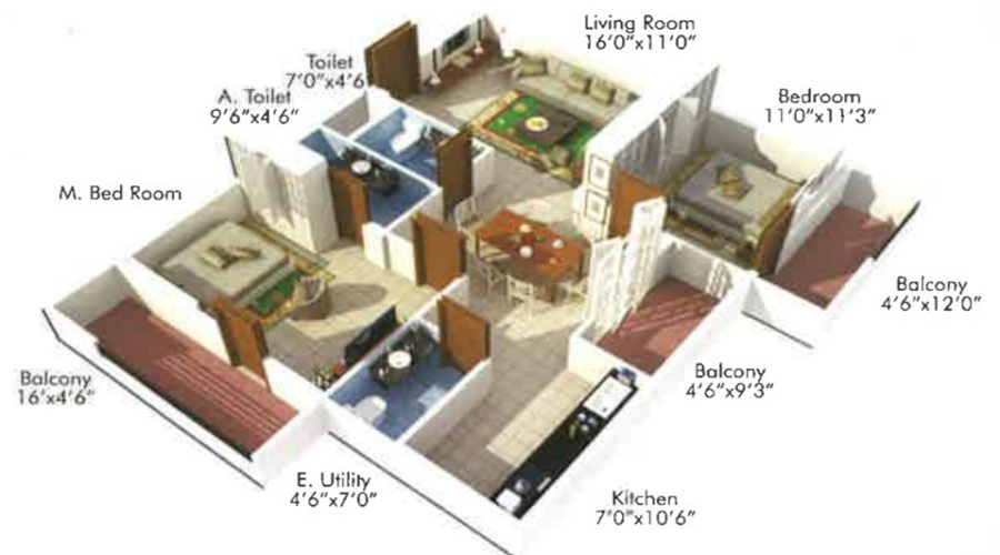 Silver Domicile Floor Plan