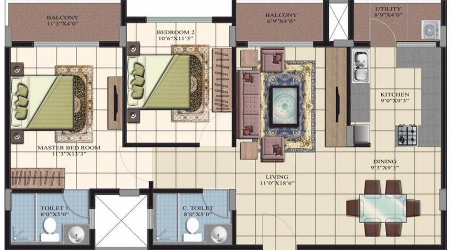 Punnami Bilss Annex Floor Plan