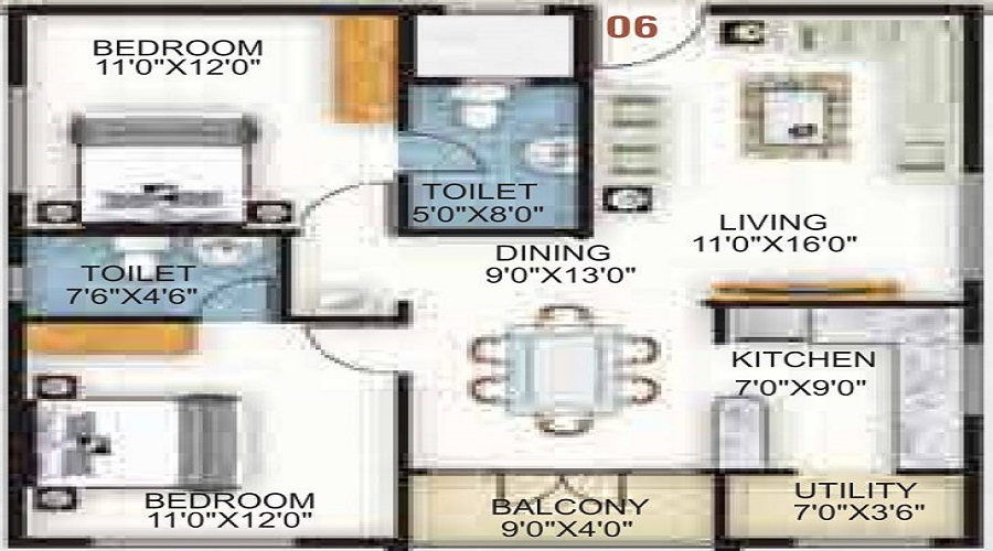 SAS Honey Dew Floor Plan
