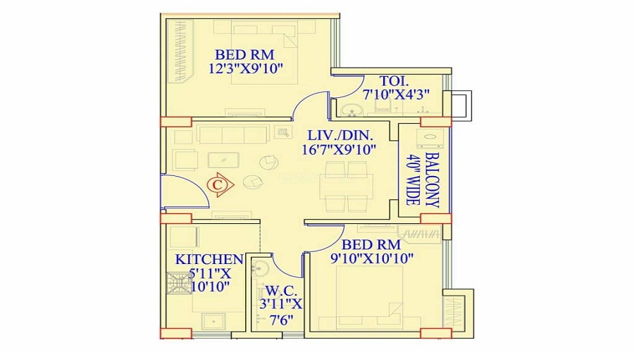 Gurukul Heights Floor Plan