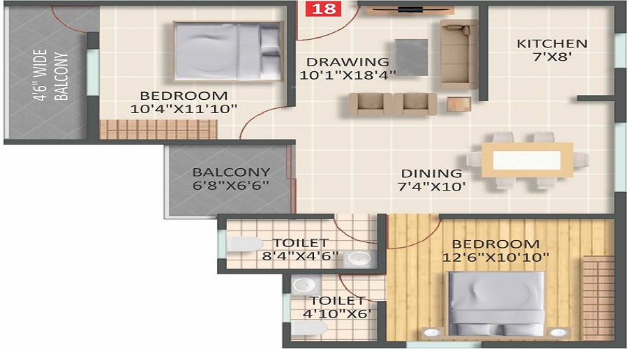 Gardenia Floor Plan