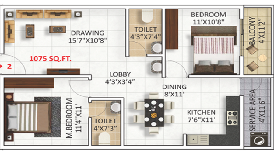 Kutira Floor Plan
