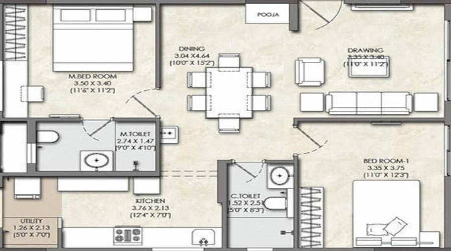Kalpataru Avante Floor Plan