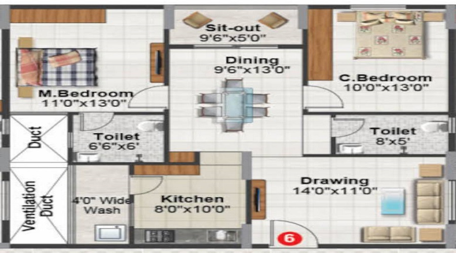 Aavaas Floor Plan