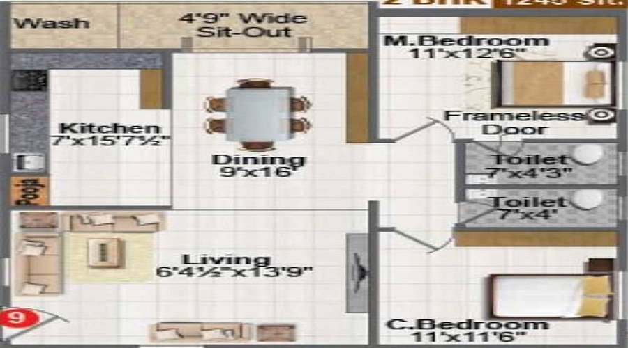 Saptagiri Enclave Floor Plan