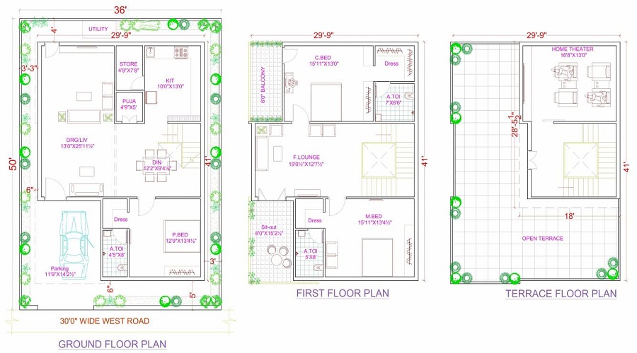 O2 Villas Floor Plan
