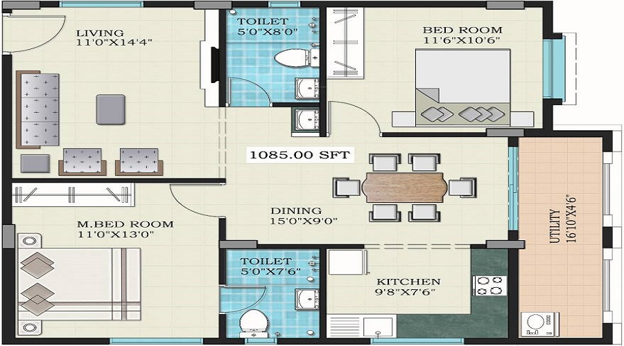 Sree Palace Floor Plan