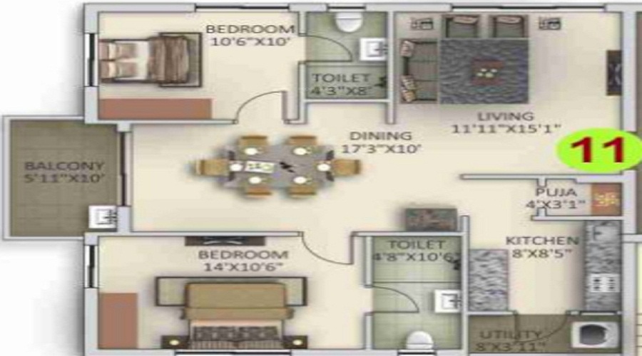 Towers Floor Plan