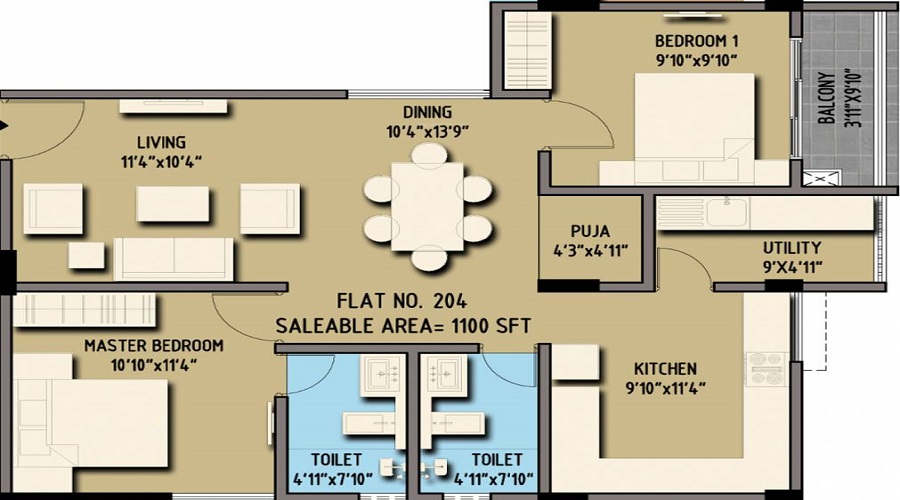 Premier Krishna Floor Plan
