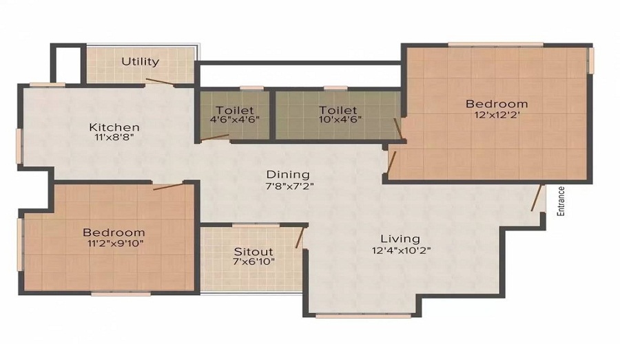 Wind Flower Floor Plan