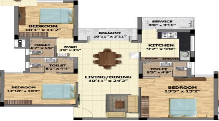 Adornia Floor Plan