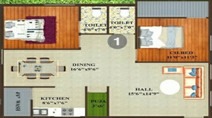 Woodland Residency Floor Plan