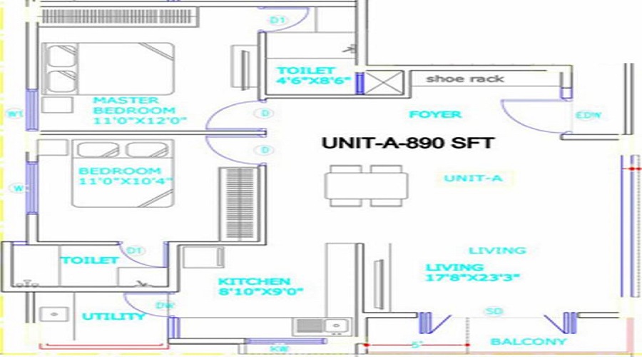 Dhanalaksmi Enclave Floor Plan