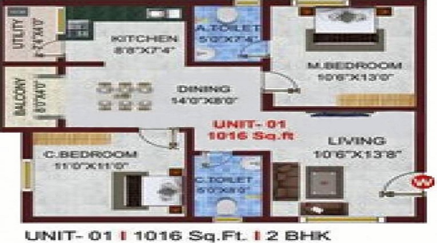 SSB Royale Floor Plan