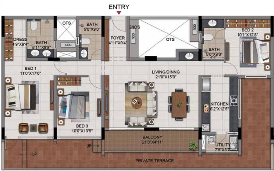 Millenia 1 Floor Plan
