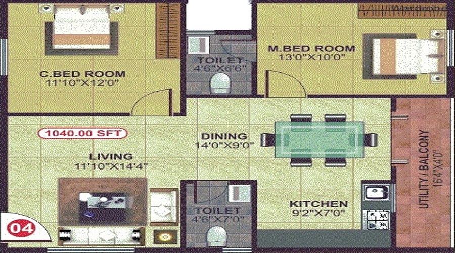 Sunshine Floor Plan