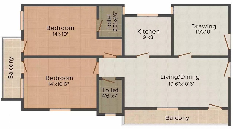 Sara Residency Floor Plan