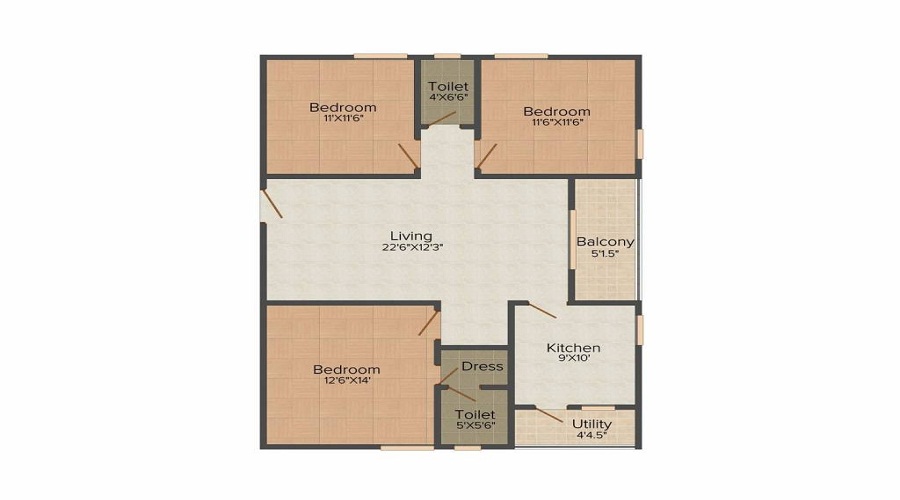 Supriya Heavens Floor Plan