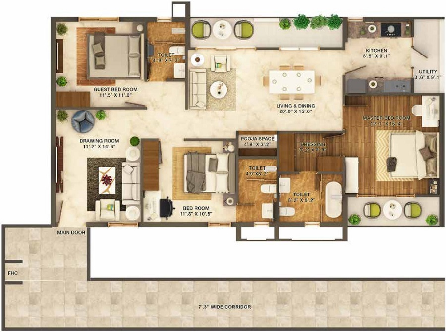 Eden Garden Floor Plan