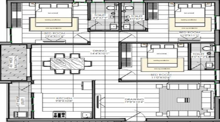 Palm Springs Floor Plan