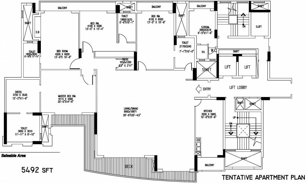 DLF Queens Court Floor Plan