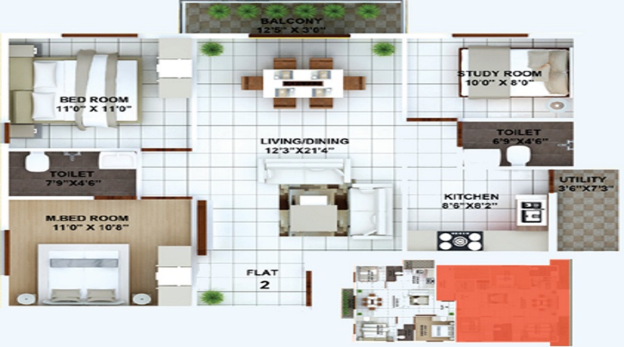 Aarna Oaks Floor Plan