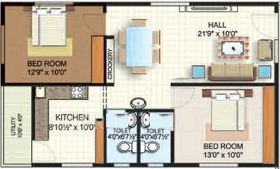 Columbia Serene 1 Floor Plan