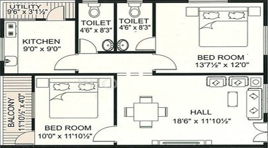 Bhupathi Residency Floor Plan
