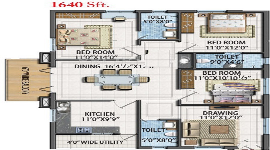 Fortune Towers Floor Plan