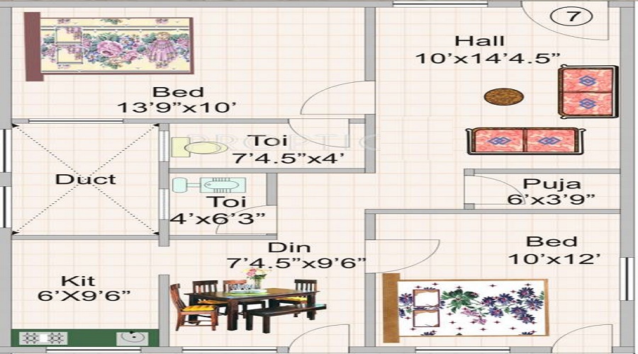 Geethanjali Garden Floor Plan