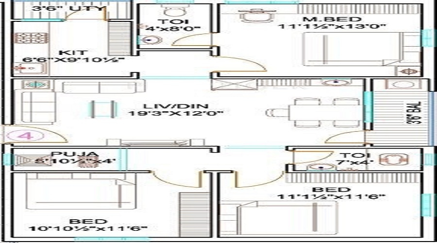 MK Orchidz Floor Plan